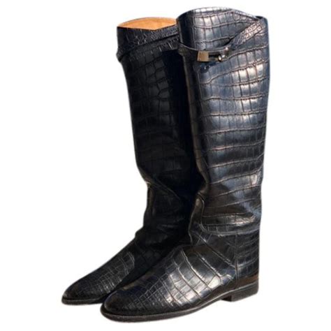 bottines hermes|hermes croco boots.